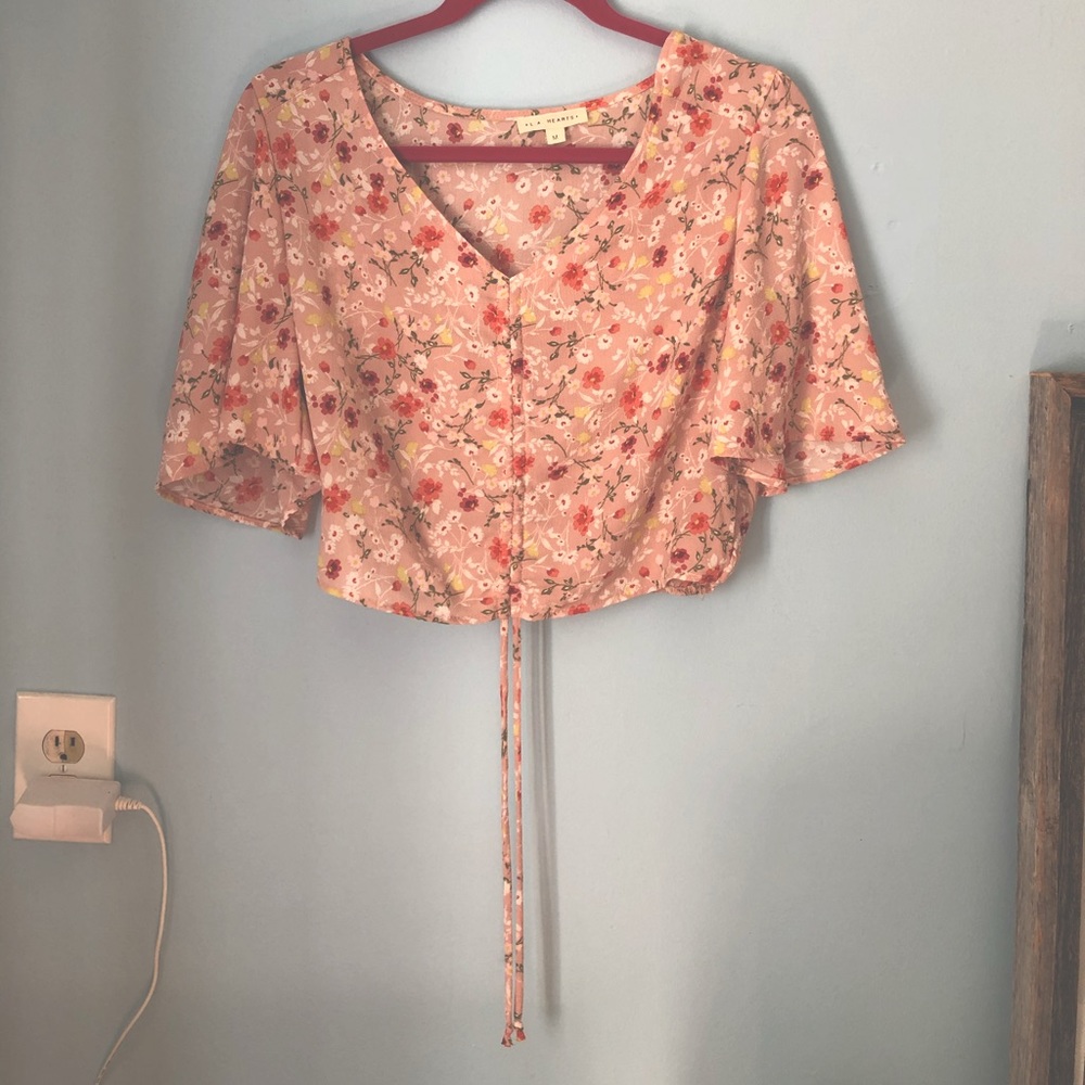 Crop Blouse Short Sleeve